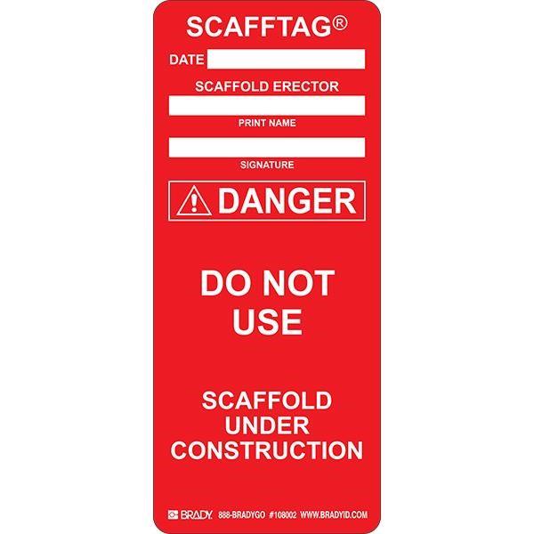 Brady Scafftag Products