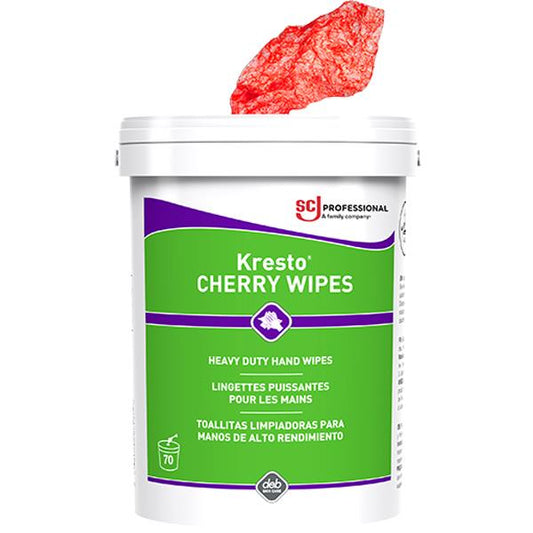 SC Johnson Professional® Kresto® Cherry Hand Wipes, 6 Containers/70 Each