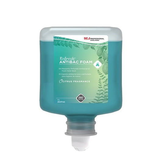 SC Johnson Professional Refresh AntiBac FOAM Hand Wash, 1 L Refill, 6/Case