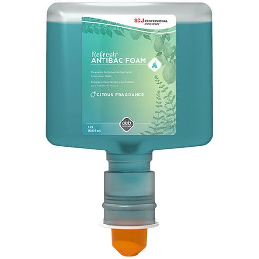 SC Johnson Professional Refresh AntiBac FOAM Hand Wash, TouchFree, 1.2 L Refill, 3/Case