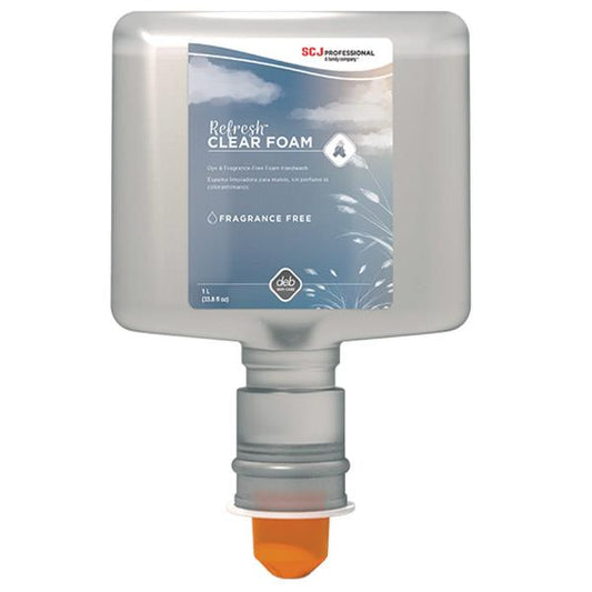 SC Johnson Professional Refresh Clear FOAM Hand Wash, TouchFree, 1.2 L Refill, 3/Case