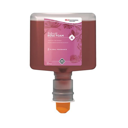 SC Johnson Professional Refresh Rose FOAM Hand Wash, TouchFree, 1.2 L Refill, 3/Case