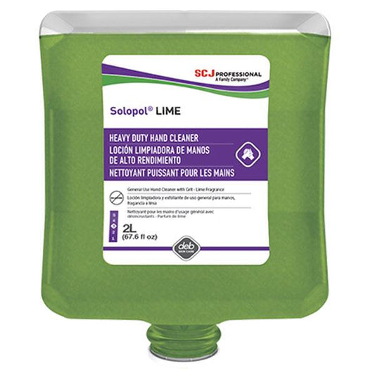SC Johnson Professional Solopol Lime Medium/Heavy Duty Hand Wash, 2 L Refill, 4/Case