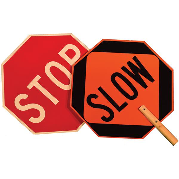 Cortina Stop and Slow Aluminum Paddle Sign