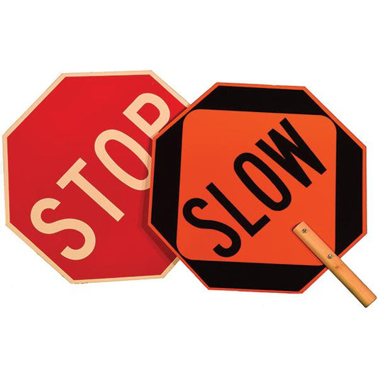 Cortina Stop and Slow Aluminum Paddle Sign