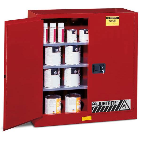 Justrite Sure-Grip EX Class III Combustibles Storage Cabinets, 40 gal