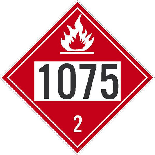 NMC 1075 2 Dot Placard Sign