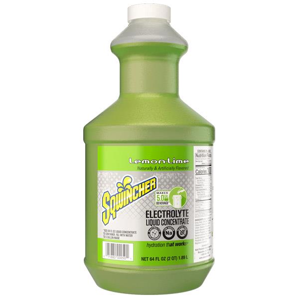 Sqwincher Regular Liquid Concentrate, 64 oz Bottles, 5 gal Yield
