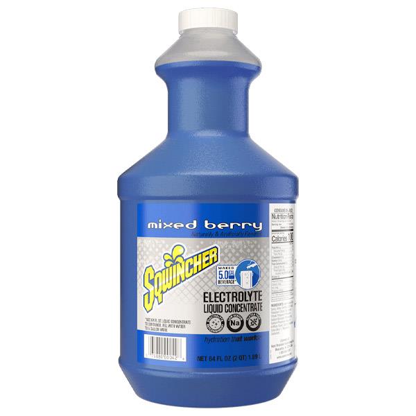 Sqwincher Regular Liquid Concentrate, 64 oz Bottles, 5 gal Yield