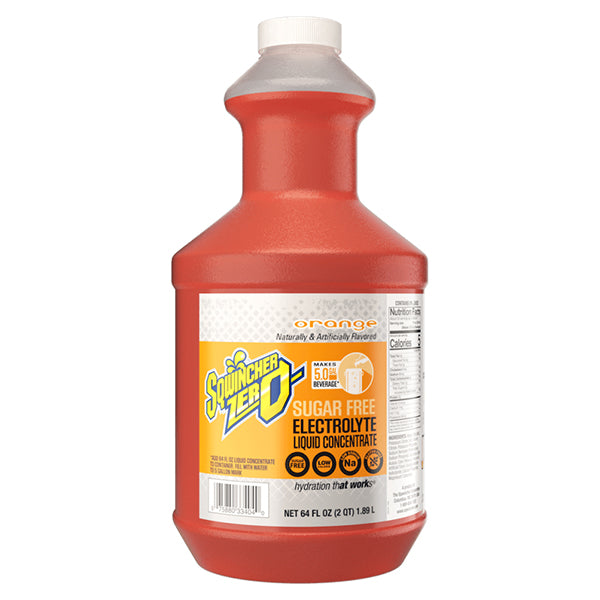 Sqwincher Zero Liquid Concentrate, 64 oz Bottles, 5 gal Yield