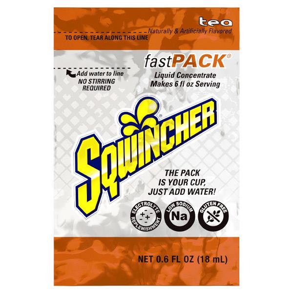 Sqwincher FastPack Single Serve, 0.6 oz Packs, 6 oz Yield
