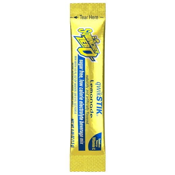 Sqwincher QwikStik Zero Single Serve, 0.06 oz Packs, 8–10 oz Yield