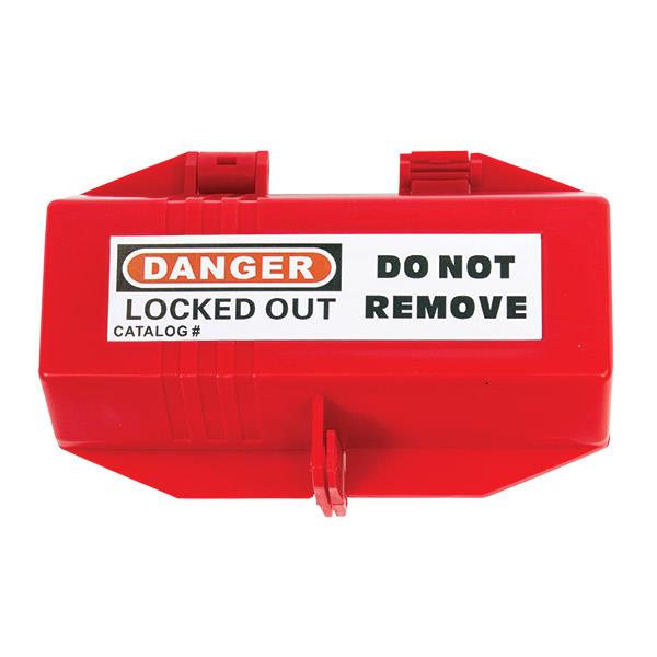 TruForce Electrical Plug Lockout, 220 VAC (For Max 1" Cable), Red