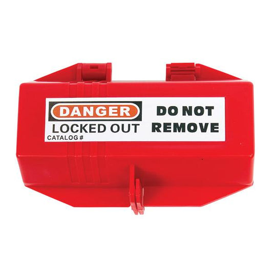 TruForce Electrical Plug Lockout, 220 VAC (For Max 1" Cable), Red