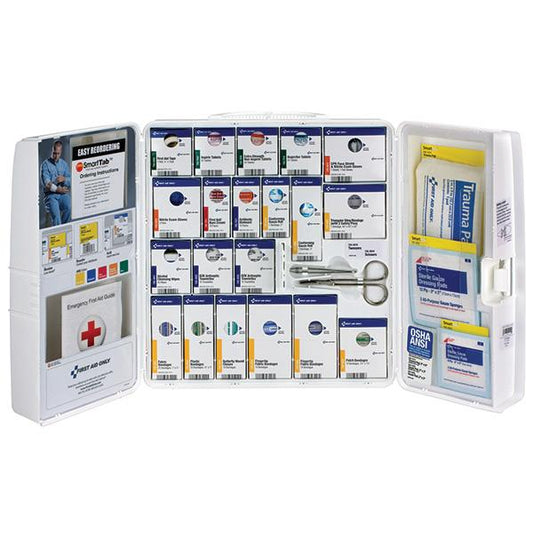 50-Person SmartCompliance Standard Industrial First Aid Kit with Medications