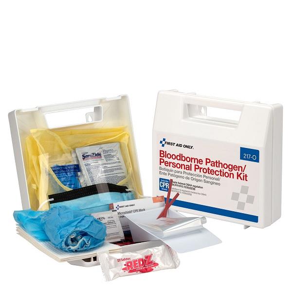 Personal Bloodborne Pathogen Kit with CPR Microshield