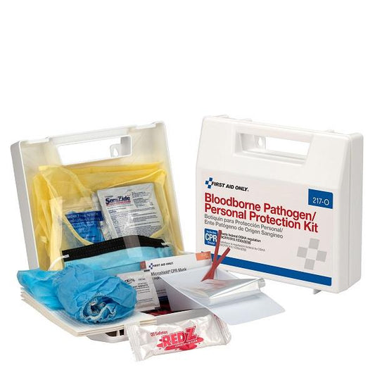 Personal Bloodborne Pathogen Kit with CPR Microshield