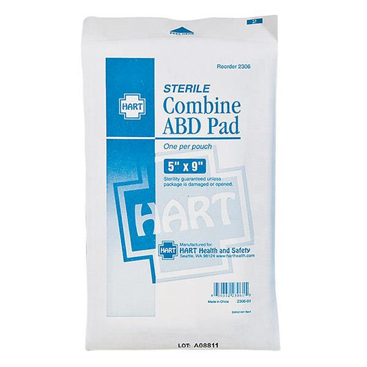 HART Health Combine ABD Sterile Pad, 5" x 9"