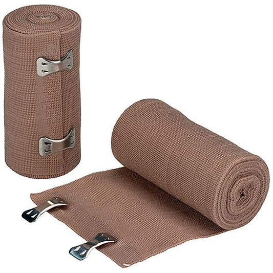 Elastic Bandage w/ 2 Fasteners, 4" x 5 yd, 360/Case