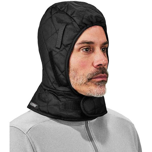 Ergodyne N-Ferno Extreme 6867 Extreme Series Winter Liners, Triple Layer with Warming Pockets, Shoulder Length, Black/Orange