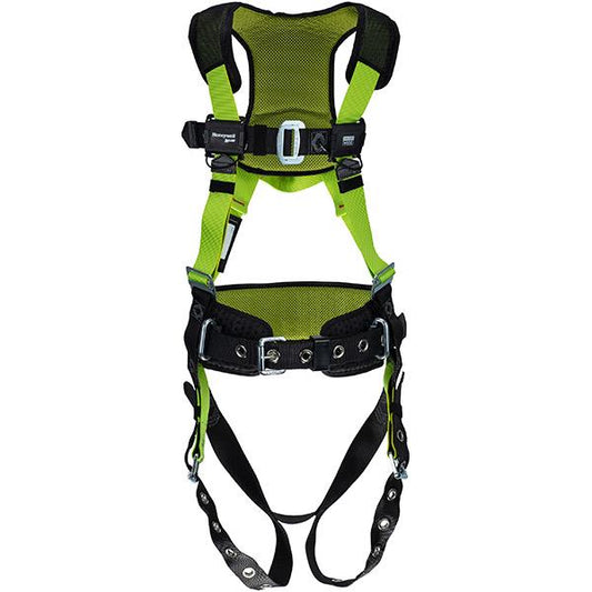 Honeywell Miller H500 Construction Comfort CC7 Harness, Universal, Neon Green/Black