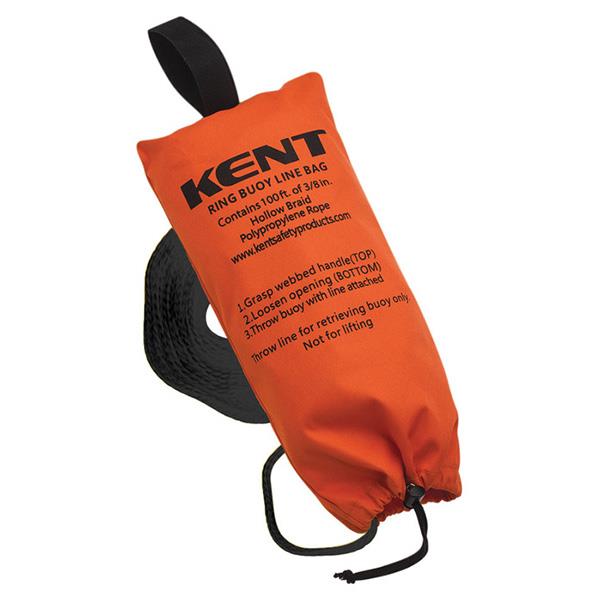 Kent Ring Buoy Line Bag with 100' Rope