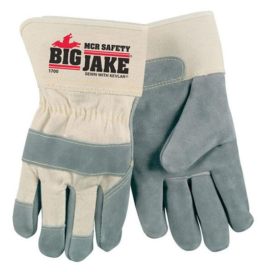 MCR Safety Big Jake Leather Palm Gloves