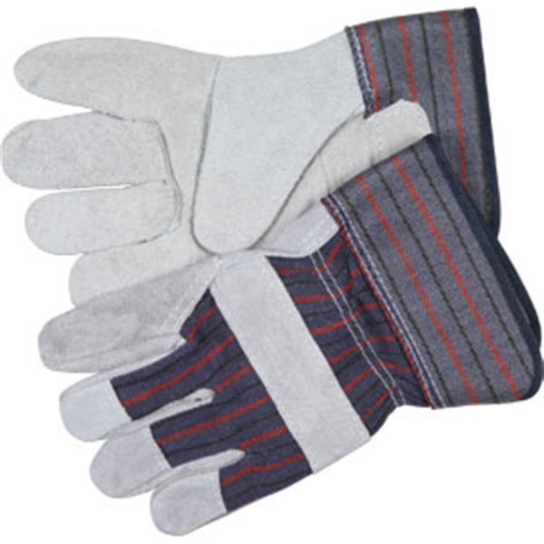 MCR Safety Industry Standard Leather Palm Gloves, Economy Grade