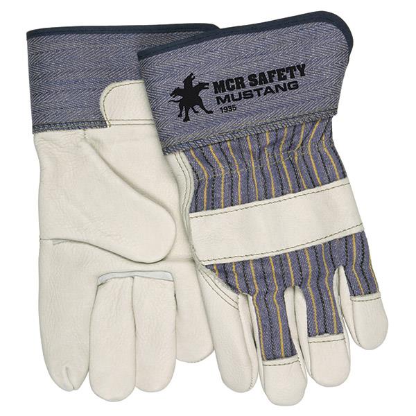 MCR Safety Mustang Leather Palm Gloves