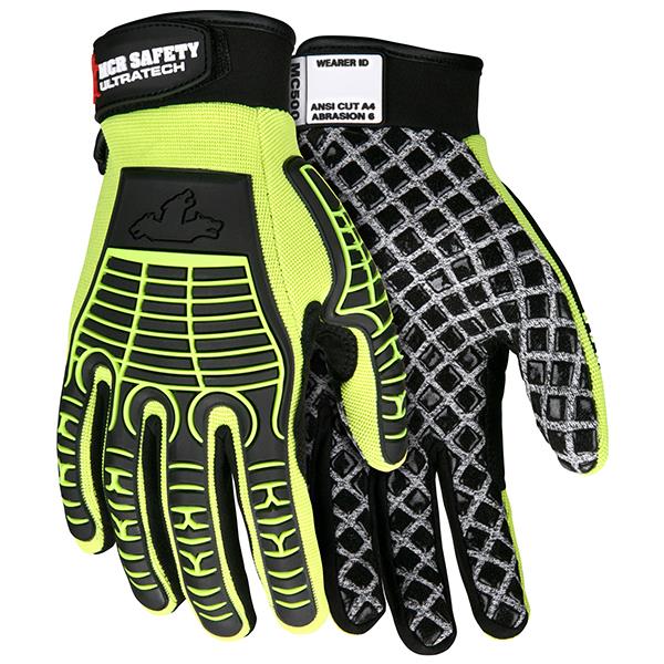 MCR Safety UltraTech Multi-Task Gloves with Silicone Palm Blocks