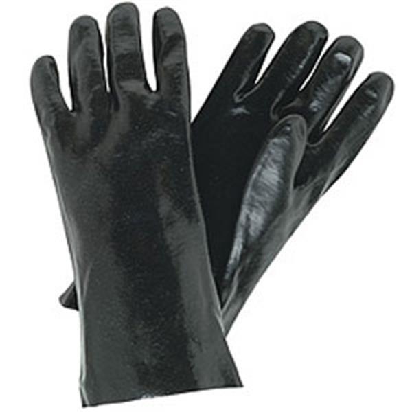 MCR Safety Industrial Grade Supported PVC Gloves, Single Dipped