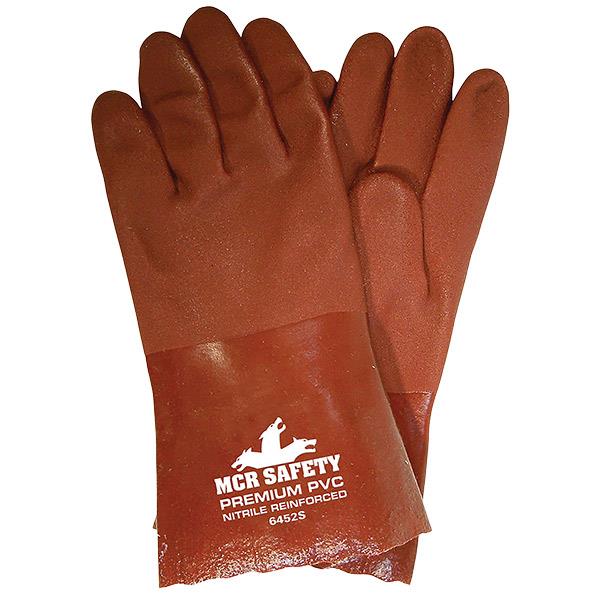 MCR Safety Premium Grade Supported PVC Gloves, Double Dipped