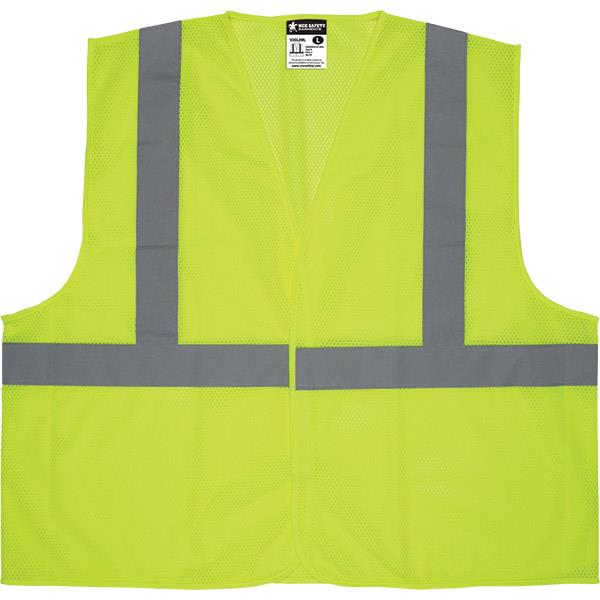 MCR Safety Luminator Class 2 Hook-&-Loop Mesh Vests