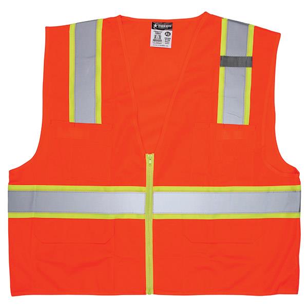 MCR Safety Luminator Class 2 Surveyor's Solid Vests