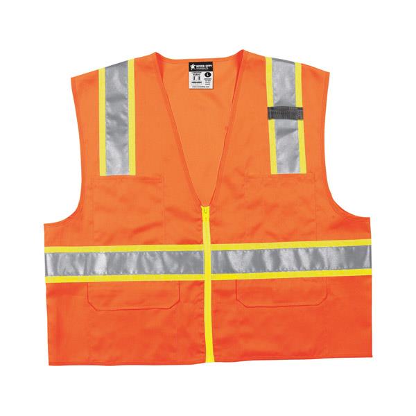 MCR Safety Luminator Class 2 Surveyor's Solid Vests