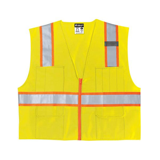MCR Safety Luminator Class 2 Surveyor's Solid Vests