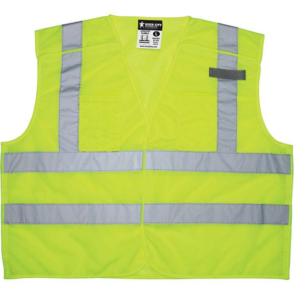 MCR Safety Luminator Class 2 Tear Away Mesh Vests