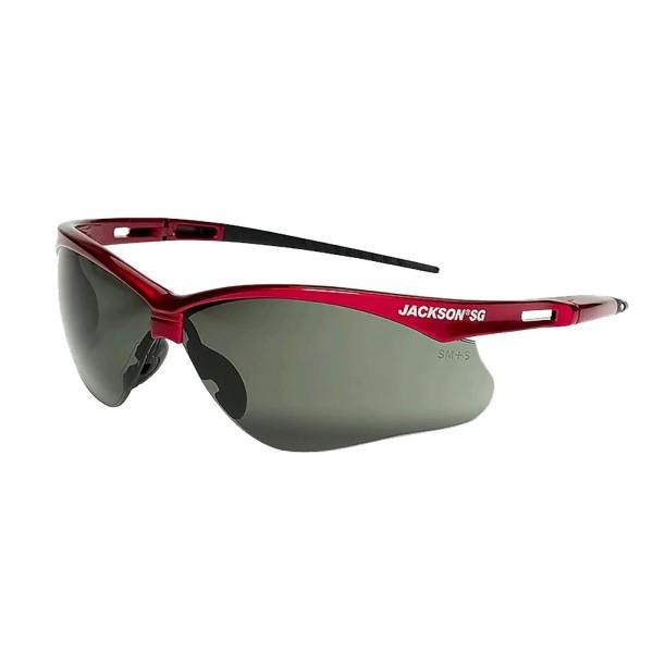 SureWerx Jackson SG Safety Glasses, Camo Frame with Smoke Anti-Fog Lens