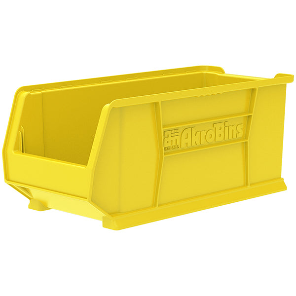 Akro-Mils® Super-Size AkroBins® Storage Bins, 23 7/8"L x 10"H x 11"W, Yellow, 1/Each