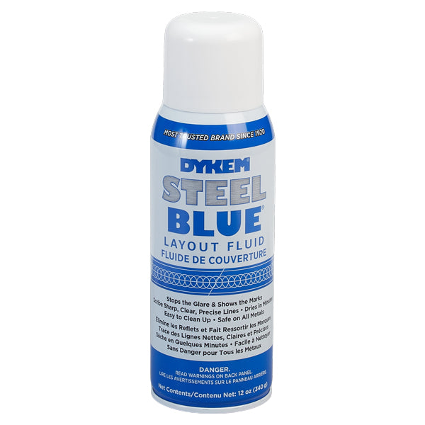 ITW ProBrands™ Dykem® Steel Blue® Layout Fluid, 16 oz Aerosol, 12/Case