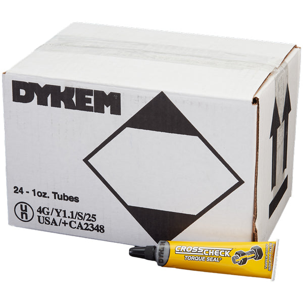 ITW ProBrands Dykem Cross-Check Torque Seal Tamper Proof Indicator Paste, 1 oz Tube, Yellow, 24/Case