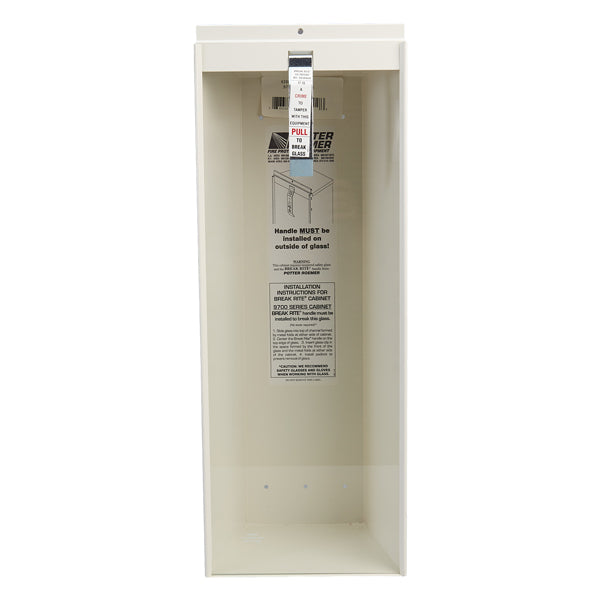 Kidde Fire Extinguisher Surface Mounted Steel Cabinet, 10 lb, 6"L x 23"H x 7 1/2"D