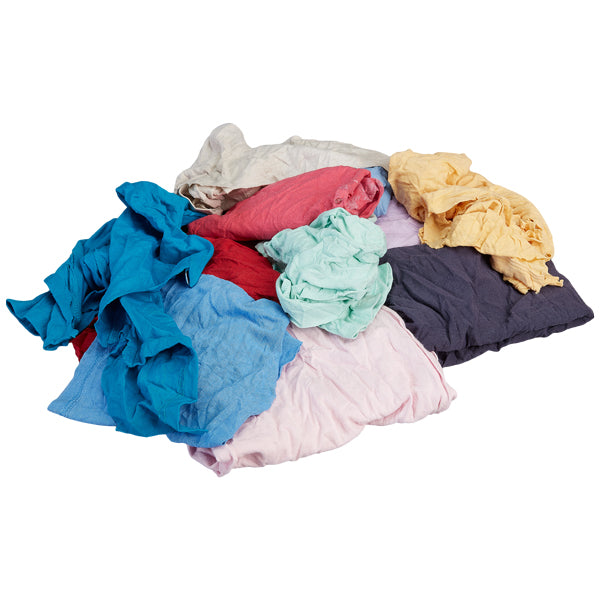 FyterTech Spilfyter™ Reclaimed Bulk Rags, T-Shirt, Mixed, 25 lb WR6010C25CBXFTN