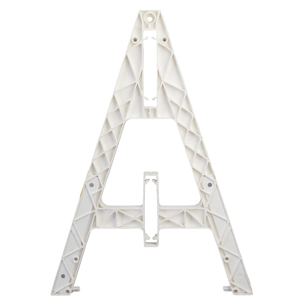 Cortina A-Frame Barricade w/ 2 Rail Openings, White, 1/Each