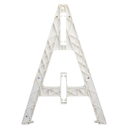 Cortina A-Frame Barricade w/ 2 Rail Openings, White, 1/Each