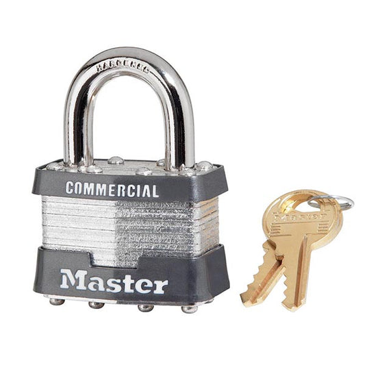 Master Lock® Commercial Grade Steel Laminated Padlock, 1 3/4"