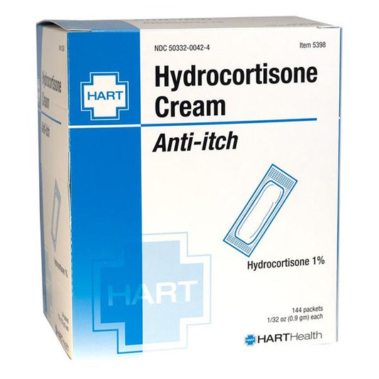 HART Health® Hydrocortisone 1% Anti-Itch Cream, 0.9 g, 144/Box