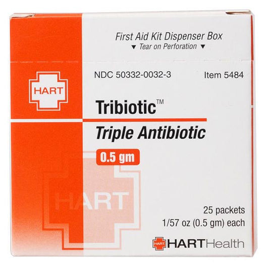 HART Health® Tribiotic™ Triple Antibiotic Ointment, 0.5 g, 25/Box