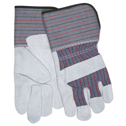 MCR Safety® Long Gauntlet Leather Palm Work Gloves