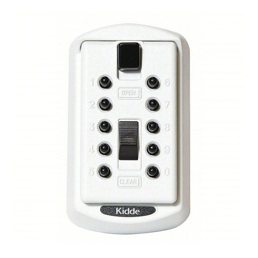 Kidde KeySafe™ Original Push-Button Key Box (Slimline), White, 1/Each (Reshipper)